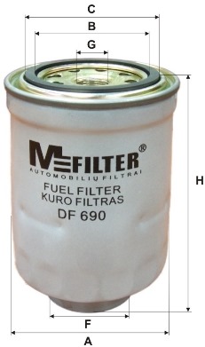 Фильтр топливный (M-Filter) BLUE PRINT арт. DF 690